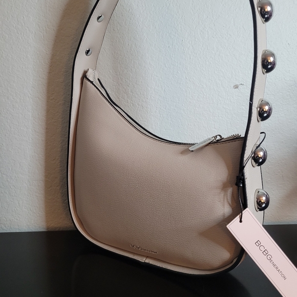 BCBGMaxAzria Shoulder Bag with Silver Accents - Picture 4 of 9